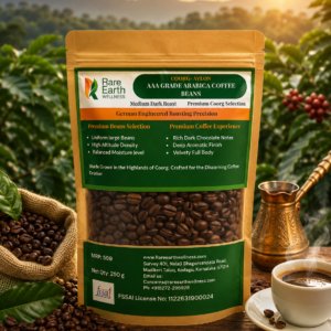 COORG AVLON AAA ARABICA BEANS Coorg Avlon Arabica Coffee Beans (250g) (AAA Medium Dark Roast)