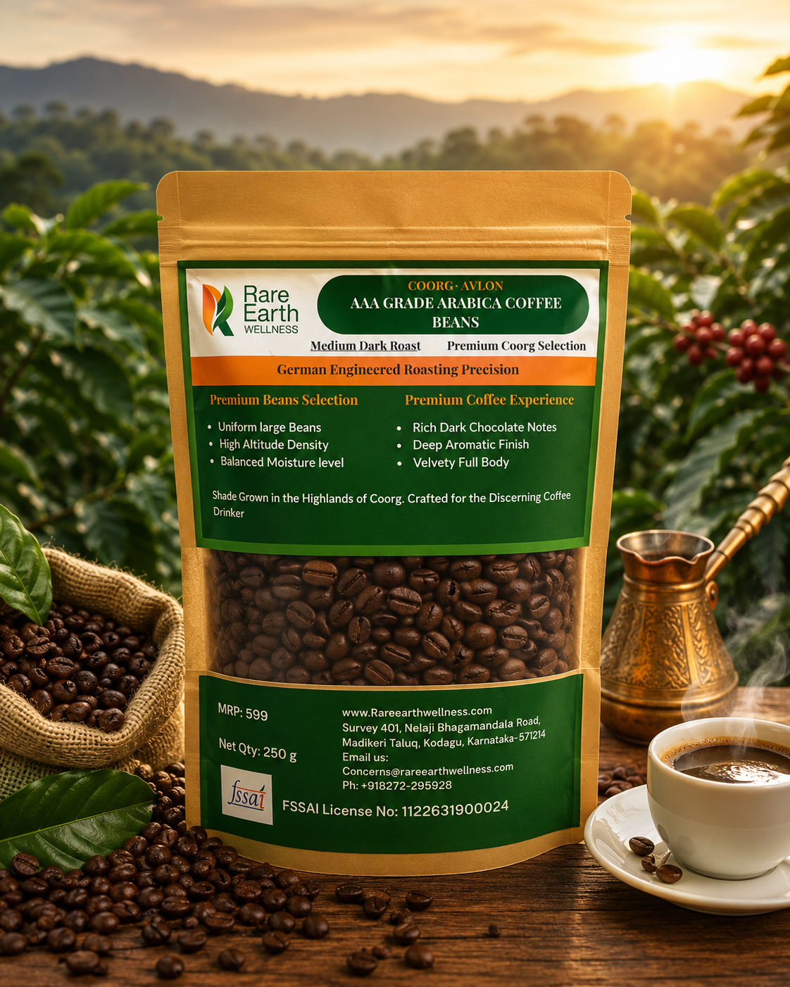 AAA Arabica Beans Medium Dark Roast